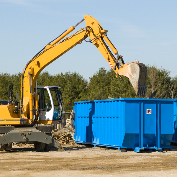 can i choose the location where the residential dumpster will be placed in Berryville